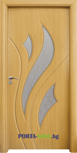 Интериорна врата серия Стандарт, модел 033, цвят Светъл дъб