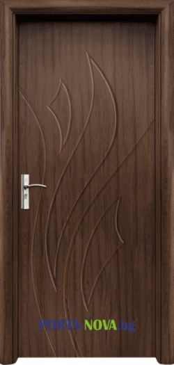 Интериорна врата серия Стандарт, модел 033p, цвят Орех