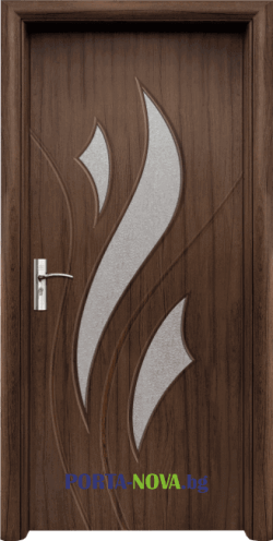 Интериорна врата серия Стандарт, модел 033, цвят Орех
