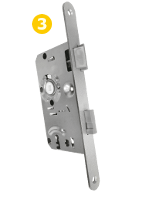 Стандартна брава с език от PVC 