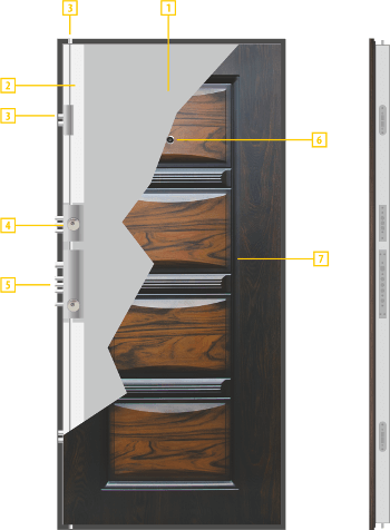  Схема на крило врата модел 516