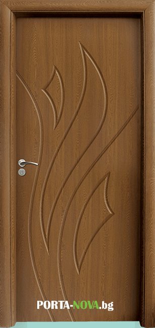 Интериорна врата серия Стандарт, модел 033p, цвят Златен дъб