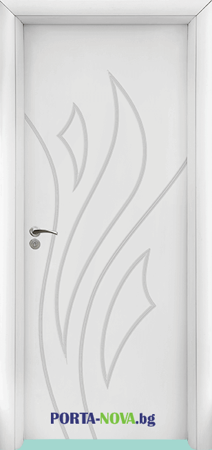 Интериорна врата серия Стандарт, модел 033p, цвят Бял