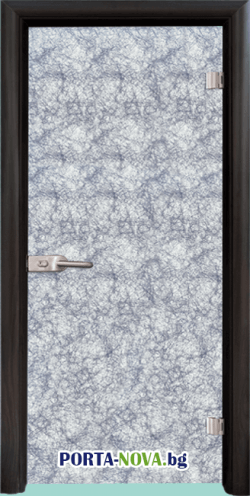 Стъклена интериорна врата модел Fabric G 12-2, с каса Венге
