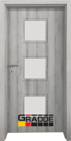 Интериорна врата серия Граде, модел Бергедорф, Ясен Вералинга