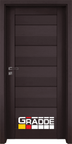 Интериорна врата серия Gradde, модел Aven Voll, Орех Рибейра