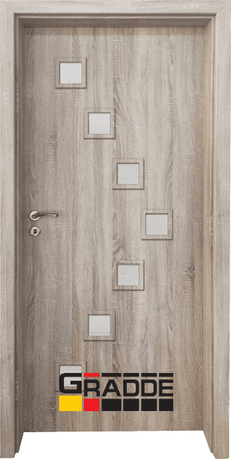 Интериорна врата серия Gradde, модел Zwinger, цвят Ясен Вералинга