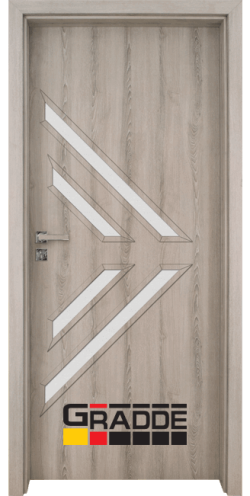 Интериорна врата Gradde Paragon Glas 3-4, цвят Ясен Вералинга