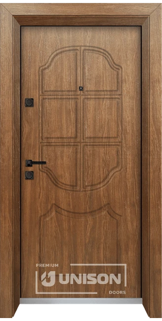 Входна врата Unison Optima 4509p - цвят Императорска акация