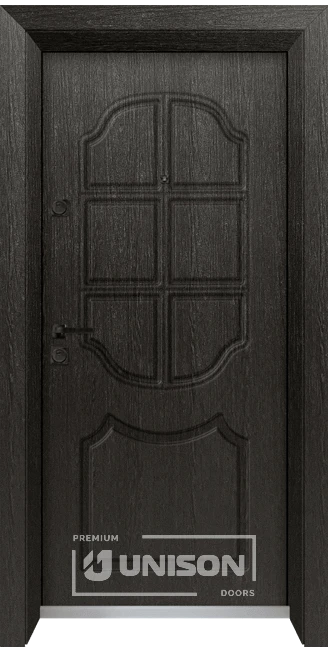 Входна врата Unison Optima 4509p - цвят Черна Мура